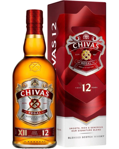 WHISKY CHIVAS REGAL 12 AÑOS 750ML