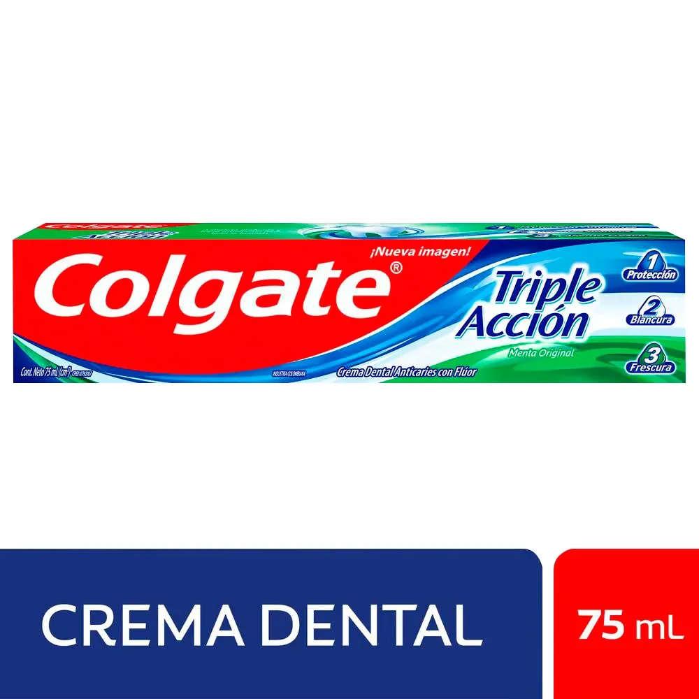 Crema colgate triple acción x 75 ml