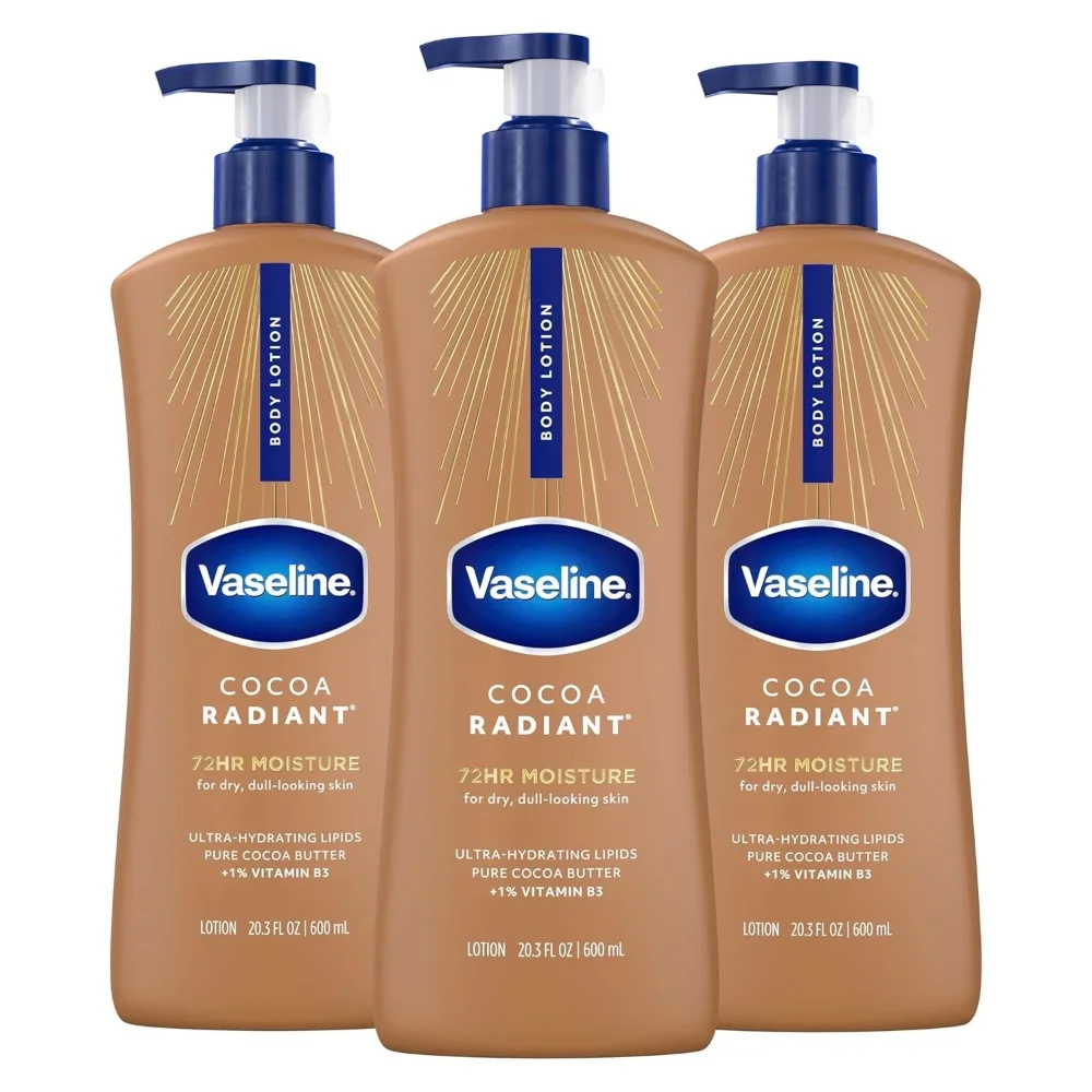 Body lotion vaseline cocoa radiant 600ml