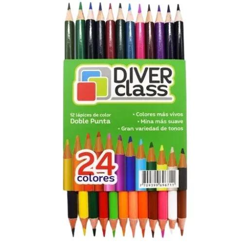 12Colores diver class doble punta