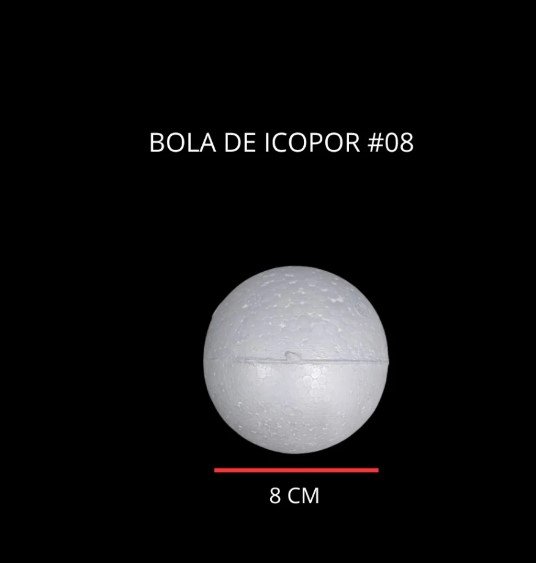 bola icopor N 8
