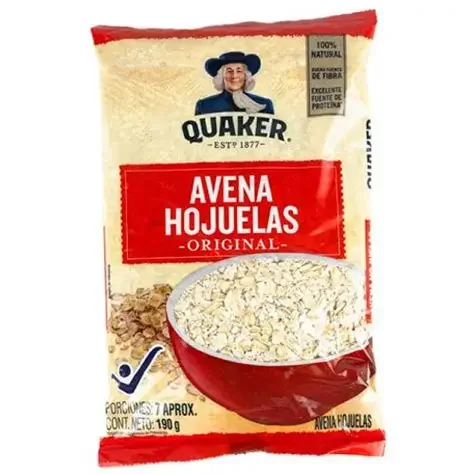 Avena en hojuelas QUAKER 190g