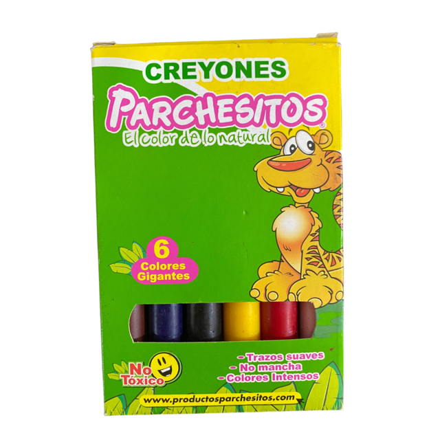 crayon parchesitos x6 und