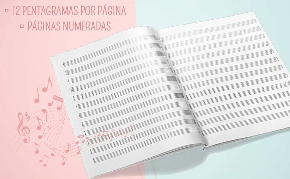 cuaderno pentagramado musica