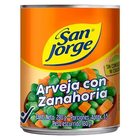 arveja con zanahorias san jorge x 280gr
