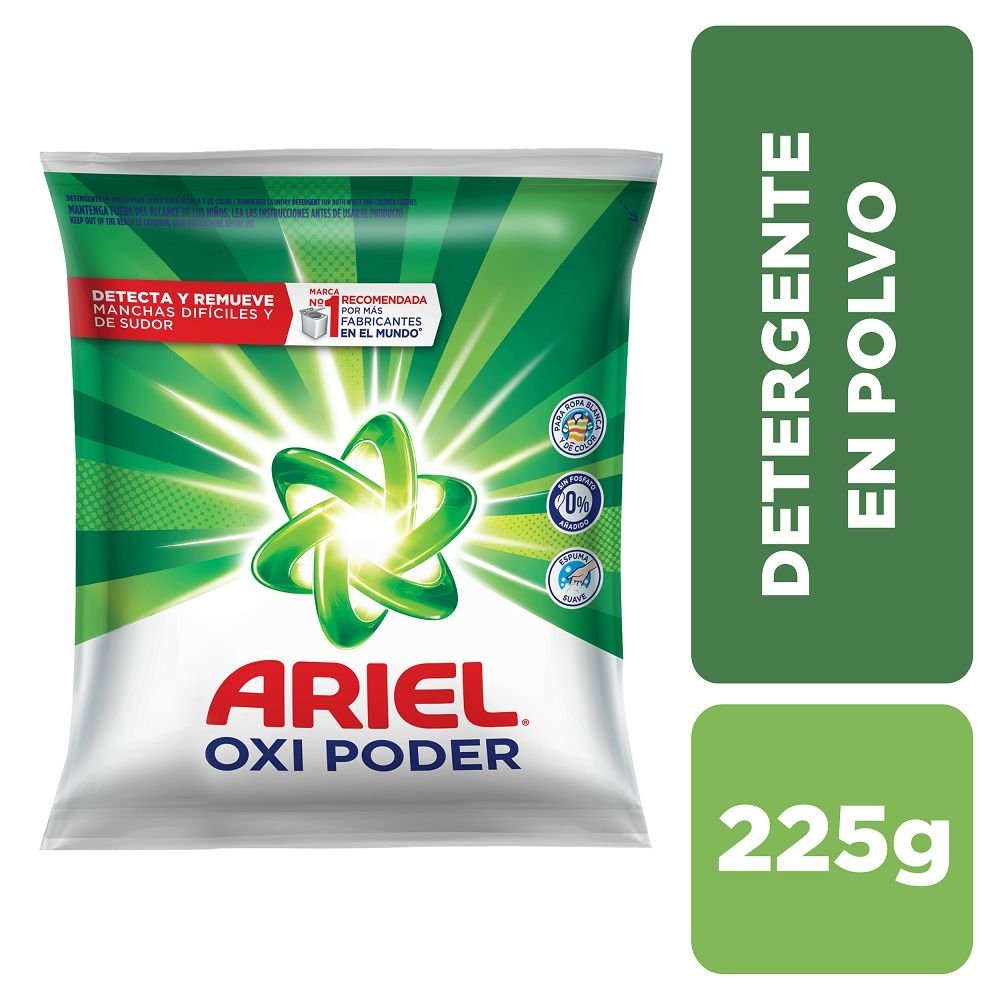 detergente ariel polvo 225 gr