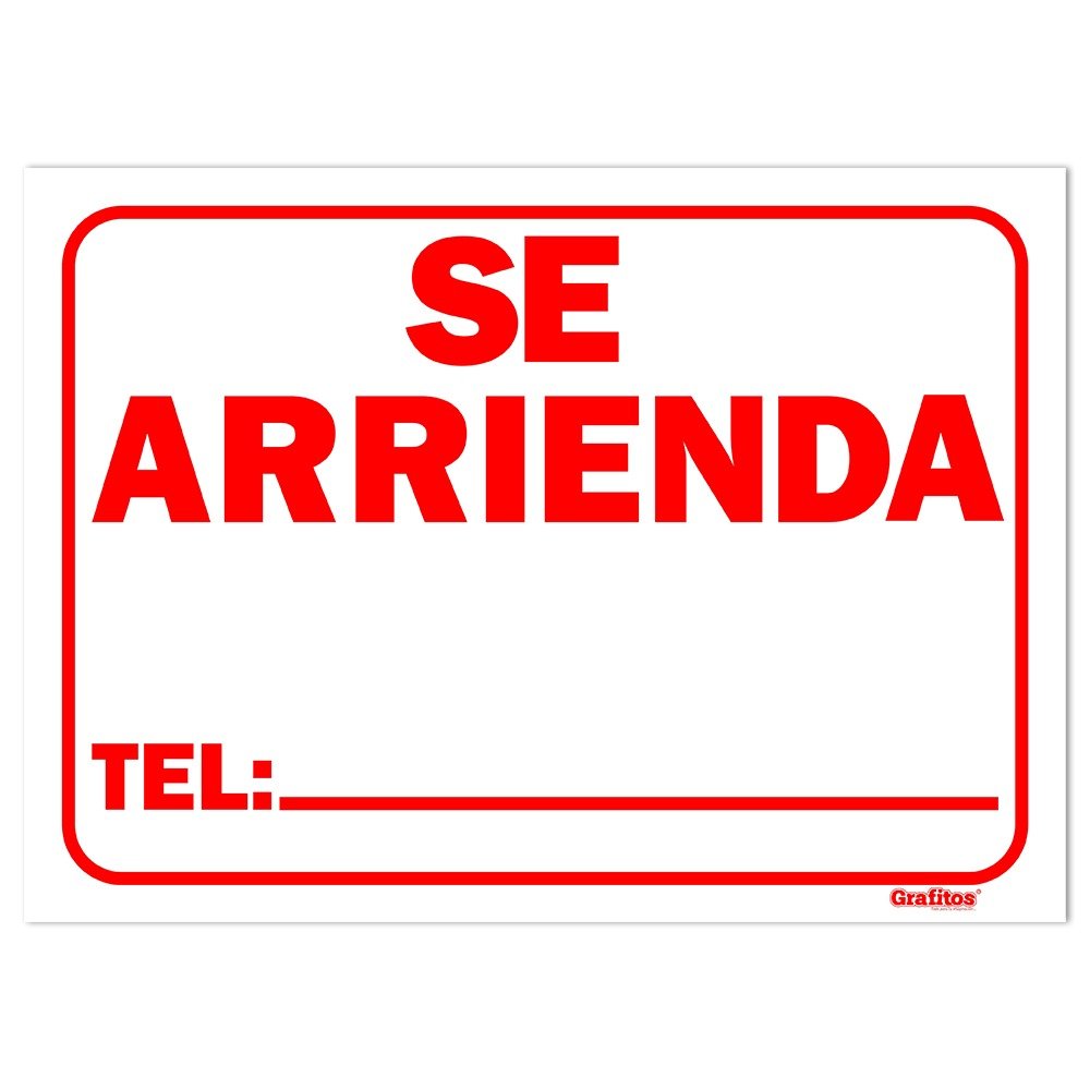 aviso se arrienda