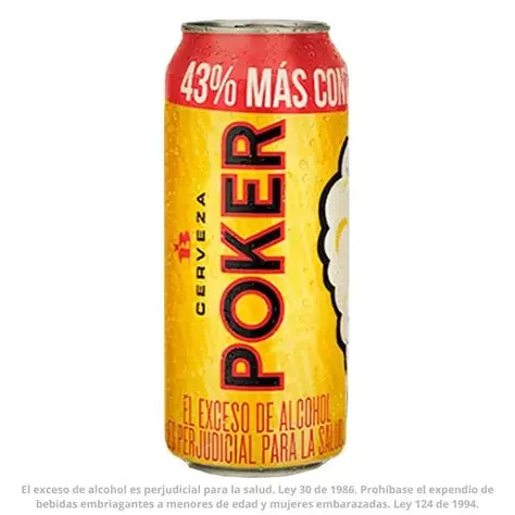 Cerveza poker 473ml