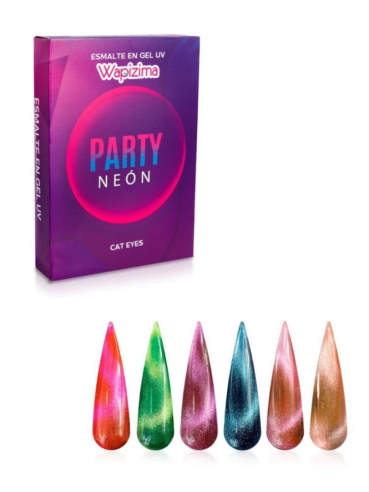 Gama de Geles Wapizima Party Neon 6 pzas