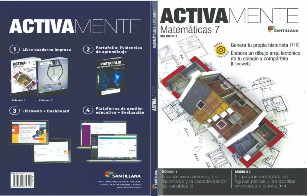 ACTIVAMENTE MATEMATICAS 7 VOLUMEN 1