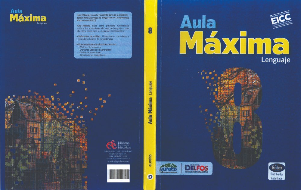 AULA MAXIMA LENGUAJE 8 Eureka Almirante colon 2023