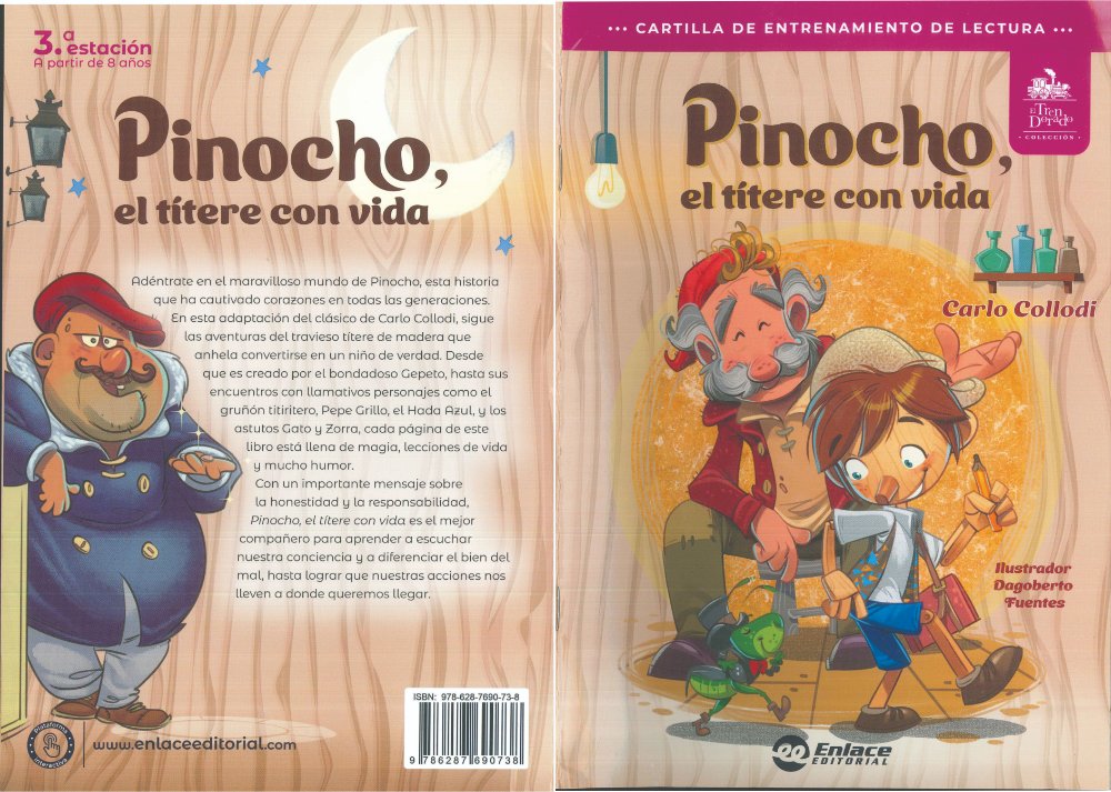 CARTILLA PINOCHO EL TITERE CON VIDA