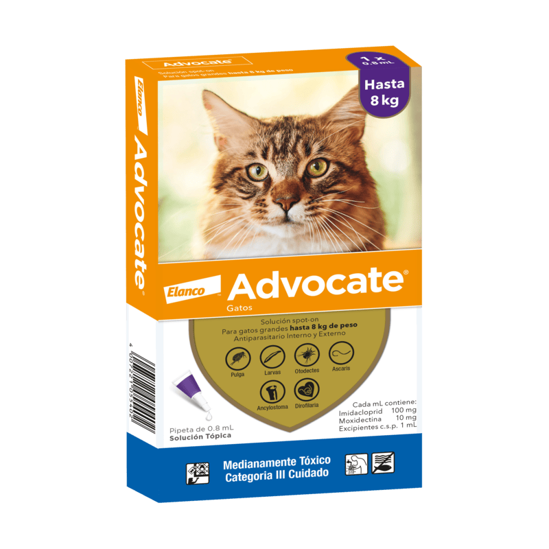 ADVOCATE GATOS DE 4 A 8KG