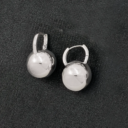 D1ARETES PLATINADOS BOLITAS IPANU