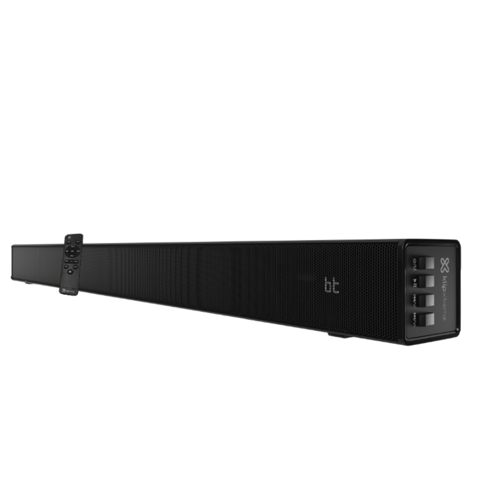 BARRA DE SONIDO KLIP XTREME HARMONIUM KSB-001 2.0 SOUNDBAR WITH BLUETOOTH TECHNOLOGY USB HDMI AUXILIAR 3.5MM - KBS-001