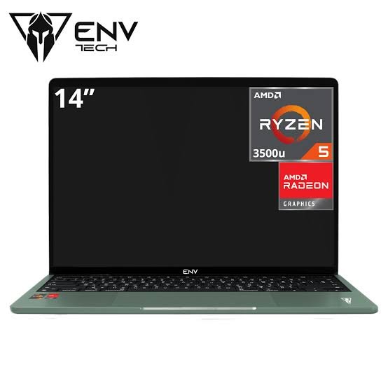 LAPTOP ENV RYZEN 5-3500U RAM 16GB DDR4 SSD 512GB M.2 NVME 14" FHD 1920*1080 IPS CAMARA 2MP LECTOR MICRO SD 1 HDMI 1 USB TIPO C TECLADO ESPAÑOL WINDOWS 11  HOME GREY – 1EENV9220