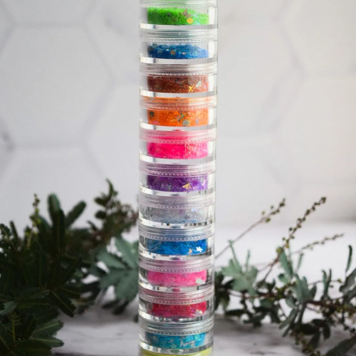 PÍGMENTOS BRILLANTES 12 TONOS