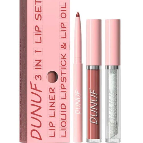 KIT X3 LABIAL,GLOSS Y LAPIZ DUNUF