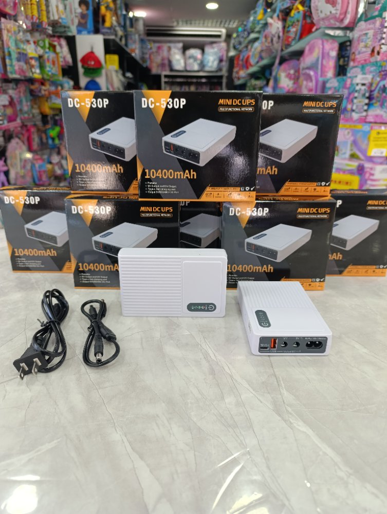 Mini UPS negro 5V 9V 12V DC-530P