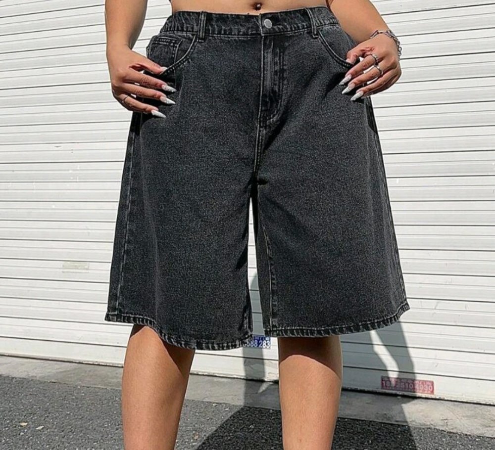 Shorts (mocholon) negro gris