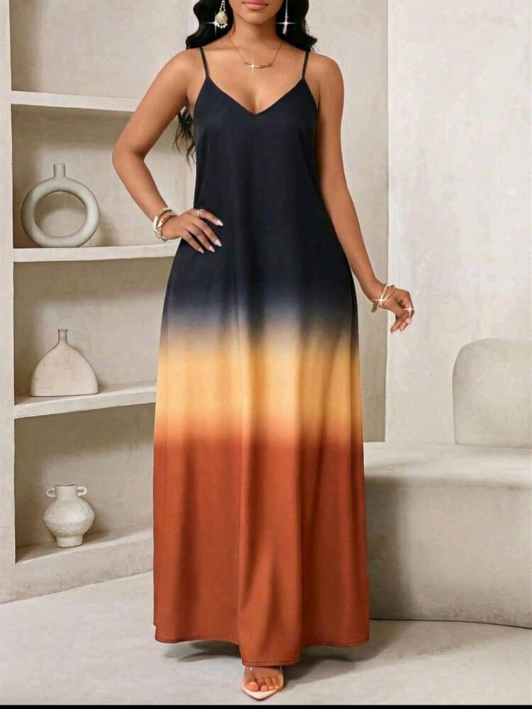 Vestido tiras degrade