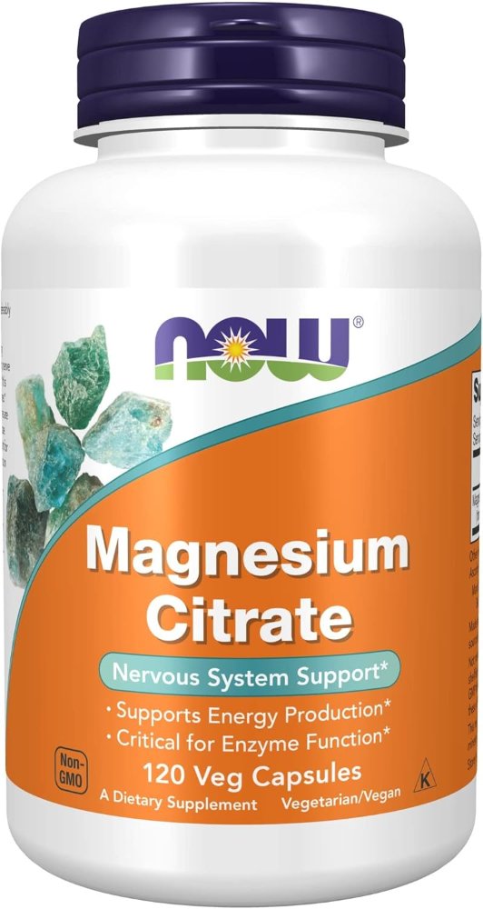 Magnesium Citrate Now 120 Veg Capsules