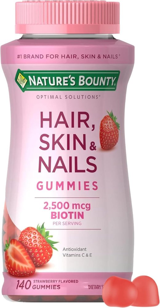 Nature's Bounty Hair Skin & Nails 140 Gummies Vitamin Biotin 2500 mcg
