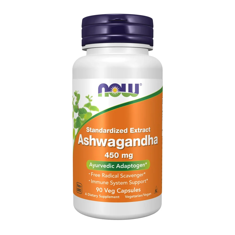 Ashwagandha 450 mg NOW 90 Veg Capsules