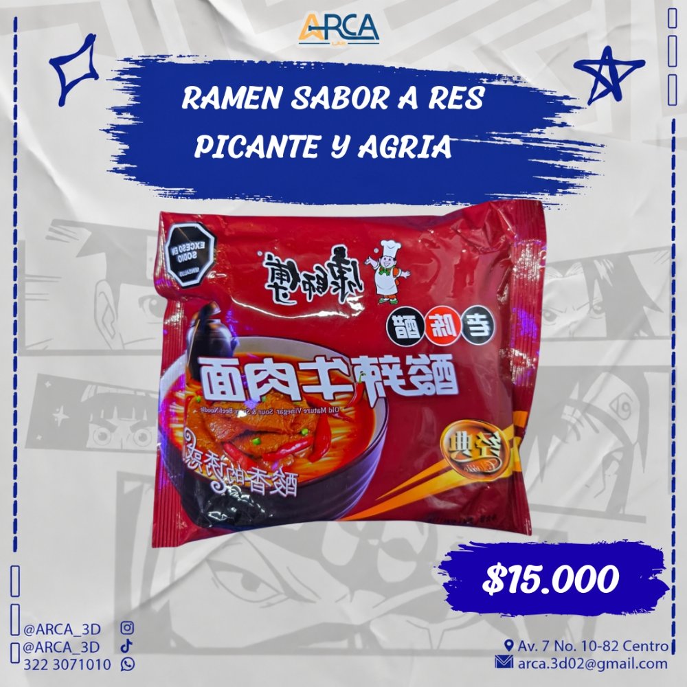 RAMEN RES PICANTE Y AGRIA