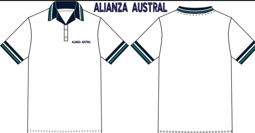 TALLA 14  POLERA PIQUÉ /ALIANZA AUSTRAL