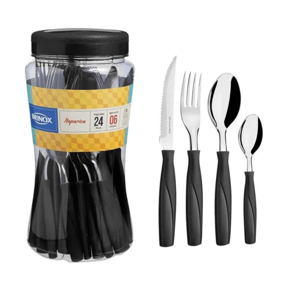 Brinox Juego de cubiertos 24 Piezas Mod. 6000/712