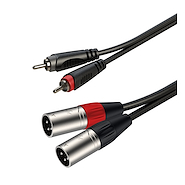 Roxtone Cable RCA 2 XLR Macho 2 Metros SACC190L2