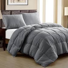 Full Blanc Acolchado plumage King Gris oscuro