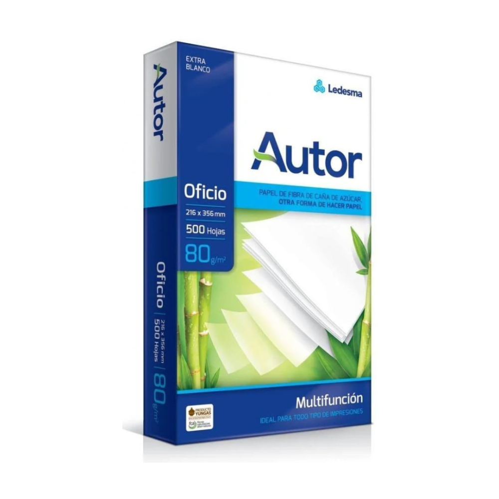 Autor Resma Oficio 80gr - 500 H