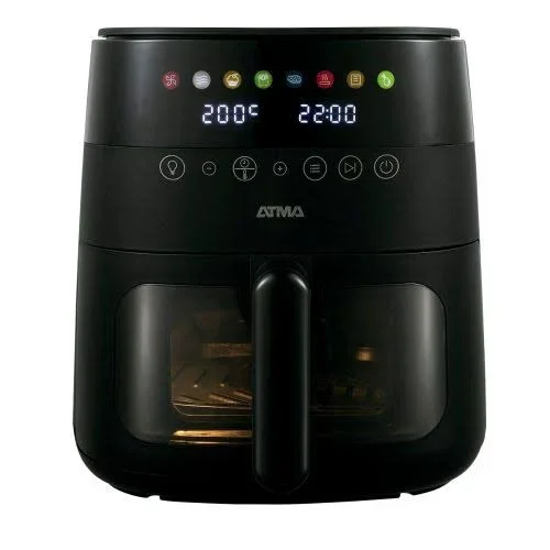 Atma Freidora de Aire 8 L con Ventana Negra FR248ABP