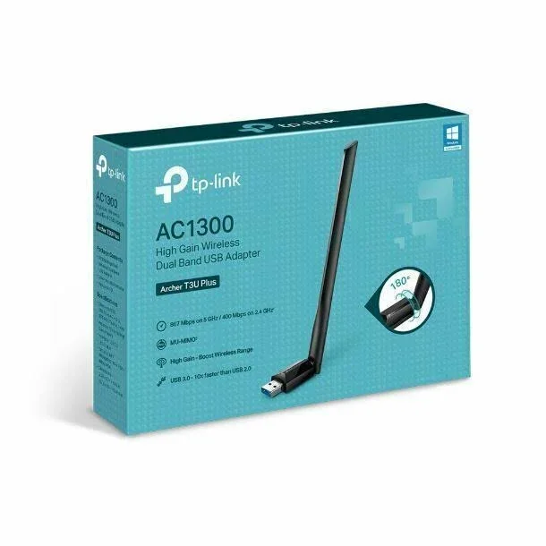 Tp-Link Placa de red USB WIFI Archer T3U PLUS