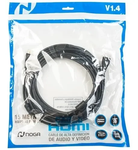 Noga Net Cable HDMI a HDMI V1.4 20 Metros HDMI-20M