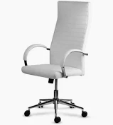 Tribeca Silla Base cromo Blanca