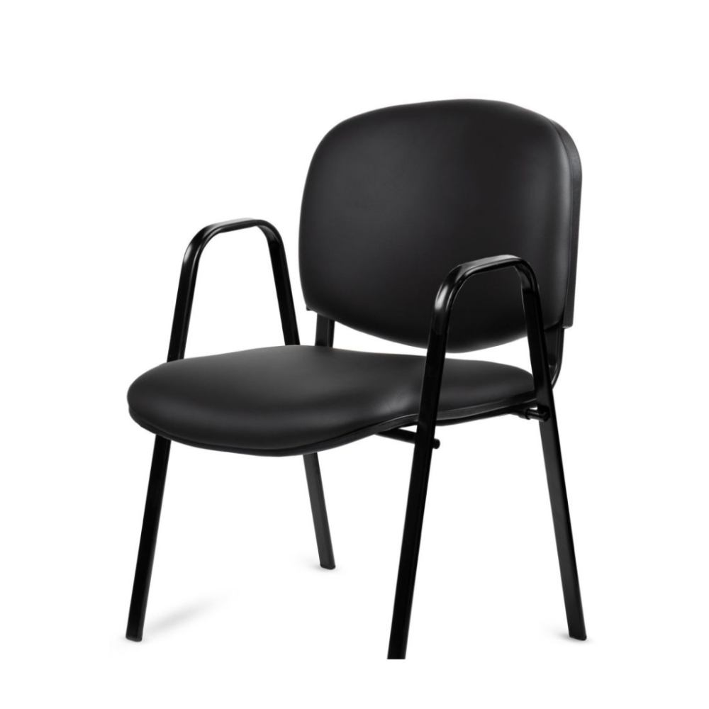 Quamo Silla Negra con Apoya Brazos Milenium negro
