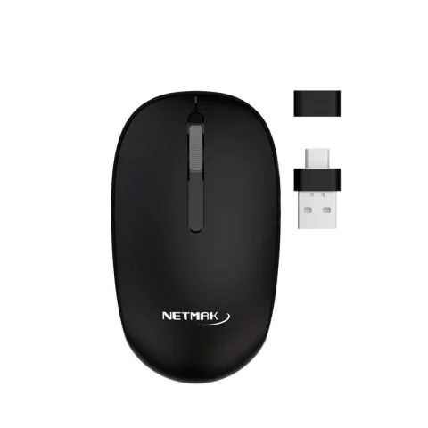 Netmak Mouse USB y USB-c Inalambrico NM-M660-W