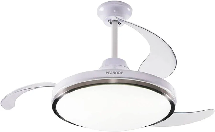 Peabody Ventilador de techo con luminaria DC - Blanco PE-VTRDC425B