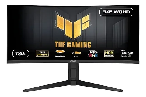 Asus Monitor Gamer TUF 34" Pulgadas WQHD 180Hz VG34VQL3A