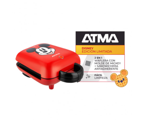 ATMA Waflera  Sandwichera Mickey Mouse WS027DRN