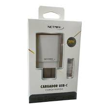 Netmak Cargador USB-C Carga rapida 30W NM-CP2