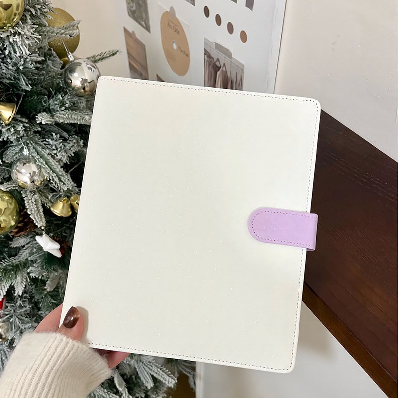 Binder Macaron Blanco Lila JUMBO