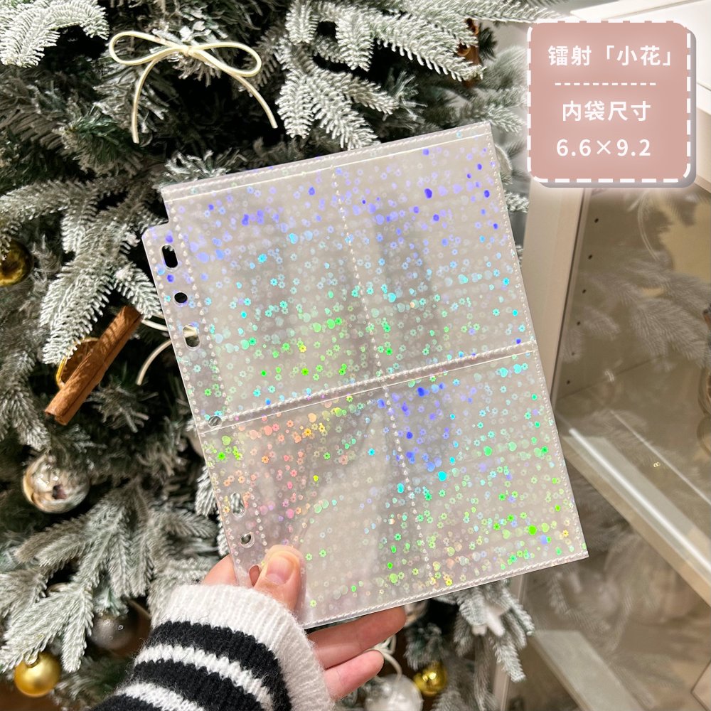 Micas de 4 espacios holográficas flores