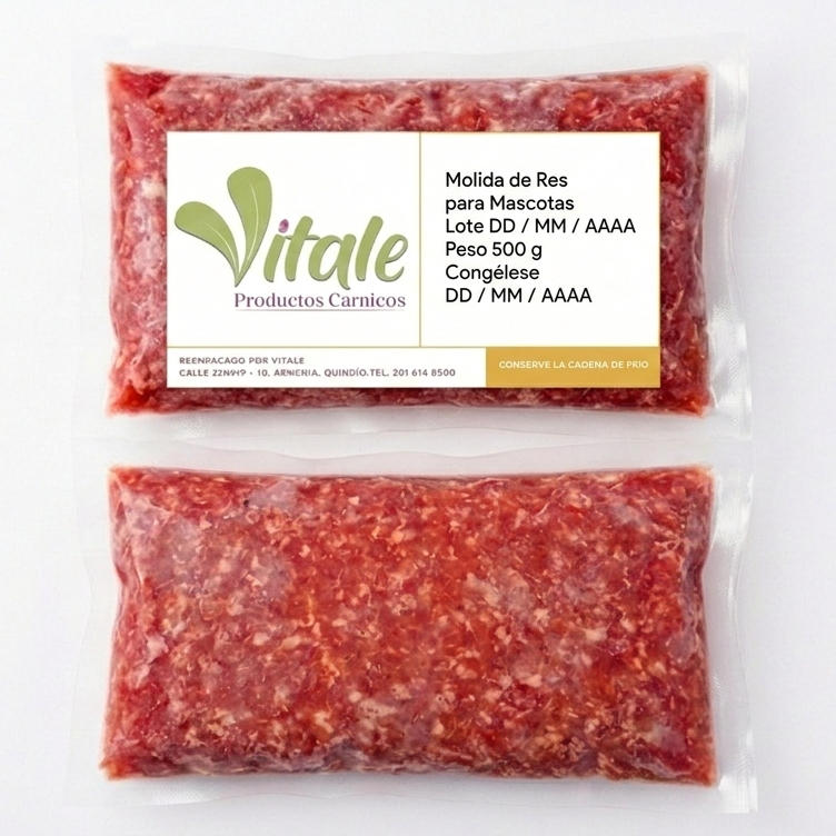 Molida Res para Mascotas x 500 g