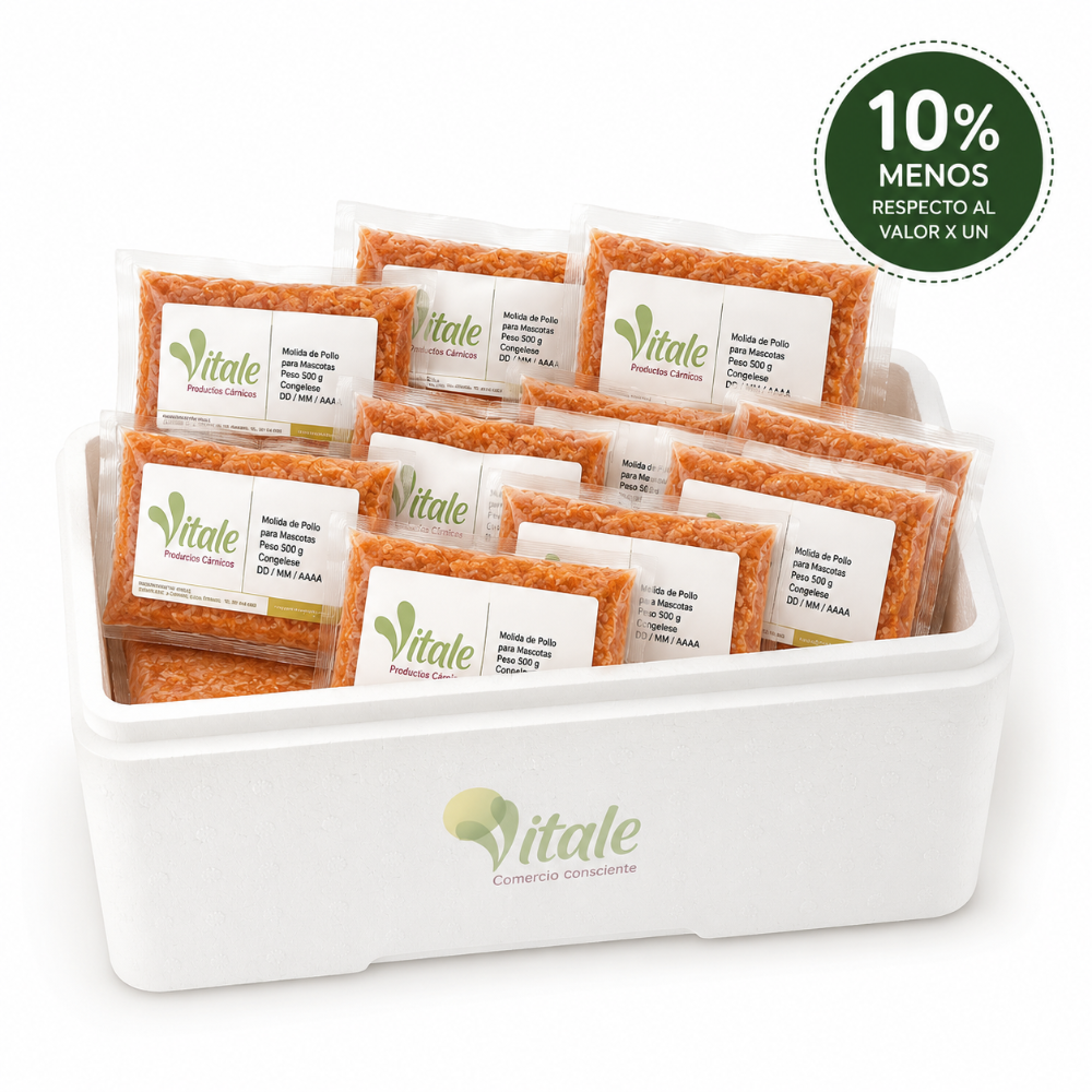 Combo: Molida de Pollo para Mascotas/Caldos x 10 un (500g)