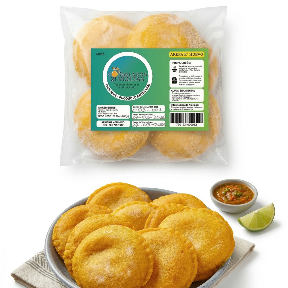 Arepa de Huevo x 5 un