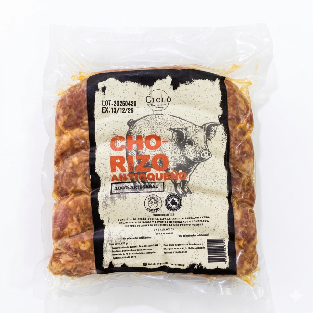 Chorizo antioqueño x 450 g